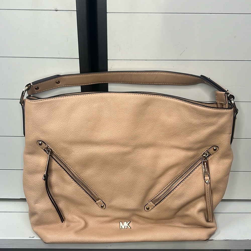 Michael Kors Evie butternut rose hobo shoulder bag